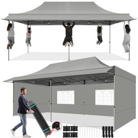 Cobizi 975466257159 10x20 Pop Up Canopy Tent With Awning Heavy Duty Upf 50 All Season W Inch