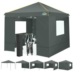 Cobizi-48-5 Cobizi 975466258071 10x10 Pop Up Canopy Gazebo 2.0 Easy Tent With Mesh Windows
