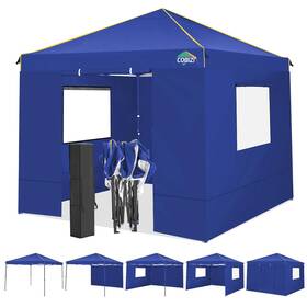Cobizi 975466258095 10x10 Pop Up Canopy Gazebo 2.0 Tent With Mesh Windows All Weat