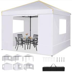 Cobizi 975466267721 Canopy Tent 10x10 Pop Up With Sidewalls And Roll-up Ventilated W