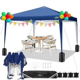 Cobizi 975526290737 10x10 Pop Up Canopy Tent With 4 Sandbags Easy Set Instant Outd