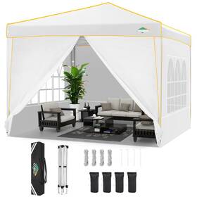 Cobizi 977520426396 10x10 Pop Up Canopy Party Tents For Parties Waterproof Outdoor Event Shelter