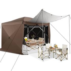Cobizi 977520441214 Pop Up Gazebo Screen Tent House For Camping 12x12 Room