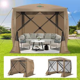 Cobizi 977520441498 Pop Up Gazebo Screen Tent House For Camping 8ftx8ft Room With