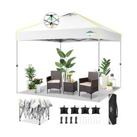Cobizi 977520452180 10x10 Pop Up Canopy Tent Without Removable Sidewalls One Push Party T