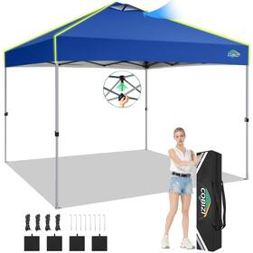 Cobizi 977520452371 10x10 Pop Up Canopy Tent With One Push Setup Glow Outdoor Ez Gazebo Waterp