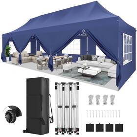 Cobizi 977520452838 10x30 Pop Up Canopy Party Tents For Parties Waterproof Outdoor Event Shelter