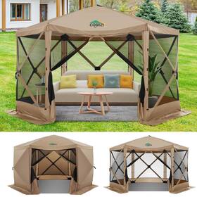 Cobizi 977520458076 12x12ft Pop Up Gazebo Screen Tent House For Camping Outdoor S