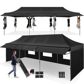 119b Cobizi 977520545097 10x30 Pop Up Canopy Tent With Awning Heavy Duty Upf 50 All Season W Inch