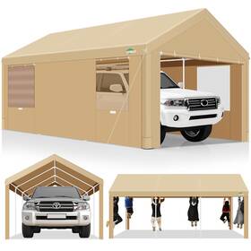 Cobizi 978301538857 Carport 10x20ft Heavy Duty Portable Garage 2.0 Powder Coated Frame Better Th