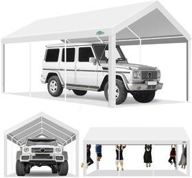 Cobizi 978301539281 Carport 10x20ft Heavy Duty Portable Garage 2.0 Powder Coated Frame Better Th