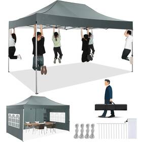 Ama005913 Cobizi 10x15 Heavy Duty Pop Up Canopy Tent With 4 Sidewalls For Events And Weddings