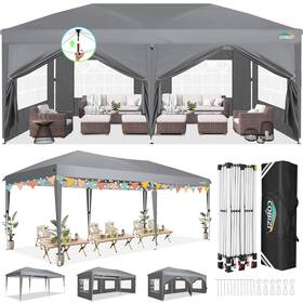 Canopy-tkt-17181992 Cobizi 10x20 Ft Pop Up Canopy Tent With Sidewalls Party Tents For Parties C