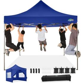 Cobizi-26-db-2 Cobizi N 10x10 Ez Pop Up Canopy Tent With 4 Sidewalls Heavy Duty Upf 50
