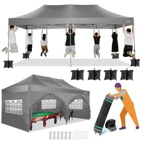 Cobizi Cobizi-27-gr-2 N 10x20 Canopy With Sidewalls Heavy Duty Party Tent Pop Up Tents For P