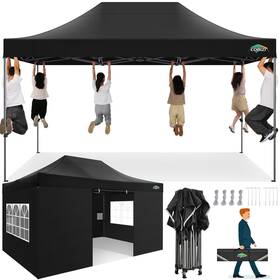 Cobizi-5913-b-2 Cobizi N 10x15 Heavy Duty Pop Up Canopy Tent With 4 Sidewalls Commercial Outdoo