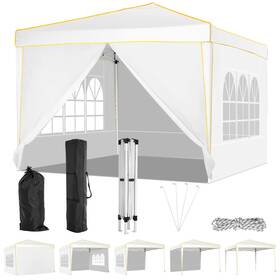 Hzc000047 Cobizi 10x10 Waterproof Canopy Tent With 4 Removable Sidewalls For Events And Weddings