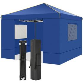 Hzc000048 Cobizi 10x10 Waterproof Pop Up Canopy Tent With Mesh Windows And Carry Bag