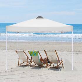 Spc000015 Cobizi 10x10 Ez Pop Up Canopy Tent With 4 Sidewalls And Sandbags - Waterproof Uv Protection