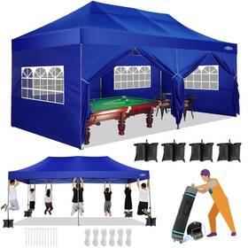 Spc000027a Cobizi 10x20 Canopy Tent Pop Up With 6 Sidewalls Heavy Duty Outdoor Ca