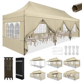 Spc000085 Cobizi 10x30 Heavy Duty Party Tent Canopy - Waterproof Gazebo With 8 Sidewalls