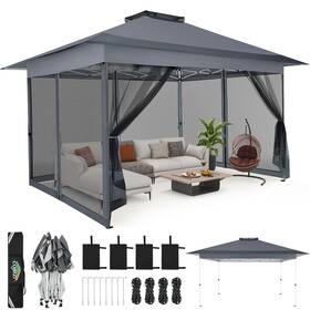 Cobizi Spc000233 C0bizi Gazebo 10x15 Pop Up Canopy Gazebos On Clearance-canopy Tent With Mosqu
