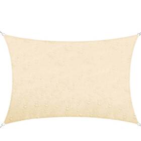 Tadr712-3 Colourtree Shade Sails 12ftx7ft 220 Gsm Waterproof Beige Rectangle Sun