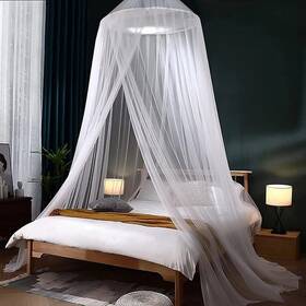 Comtelek 795063124366 Mosquito Net Bed Canopy For Girls King Curtains Full Queen Size Fr