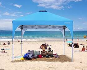 Cooshade 619548578447 Pop Up Canopy Tent Easy Setup Instant Sun Protection Beach Shelter P