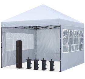 Cooshade 714477688394 10x10ft Pop Up Canopy Tent Enclosed Instant Folding Shelter W