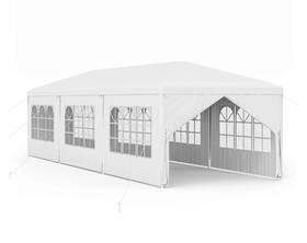 Costway 313040676600 Large Canopy Event Tent 10ftx30ft Windowed Sidewalls Party Weddings