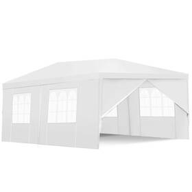 Costway 445025971912 Outdoor Canopy Event Tent 10ft X 20ft Windowed Zipper Door