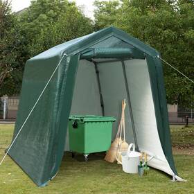 Aw10002 Costway 7ftx12ft Patio Tent Carport Storage Shelter Shed Car Canopy Heavy Duty