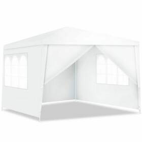 Ghm0007 Costway Canopy Tents 10ft X Modern Party Wedding Event With 4 Side Walls White