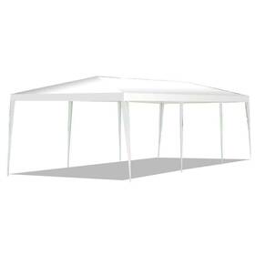 Ghm0041 Costway Gazebo Canopy 30ft X 10ft Outdoor Semi-permanent Heavy Duty Steel White