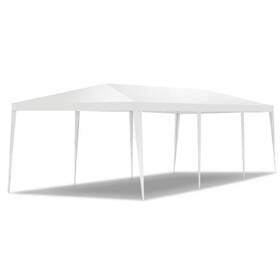 Ghm0445 Costway 10 Ft. X 30 White Canopy Heavy-duty Gazebo Pavilion Event Party Tent