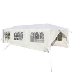 Ghmhsku00546 Costway Canopy Tents 102 Inch Hx360 Wx120 D Heavy Duty Rectangle Steel 50-lb White