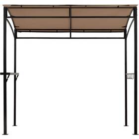 Ghmhsku00562 Costway Canopy Tents 7ft X 4.5ft Outdoor Patio Barbecue Grill Gazebo In Brown