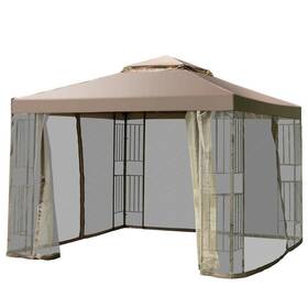 Ghmhsku00576 Costway Patio Gazebo Canopy Shelter 10 Inch Awning Tent Screw-free Structure Beige