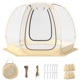 Hcst05181 Costway 11 X Ft Outdoor Instant Tent Dome Pop Up Bubble For 6-10 People