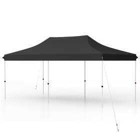 Hcst05528 Costway 10 X 20ft Pop-up Canopy Tent Folding Instant Sun Shelter With 3 Adjustable Heights