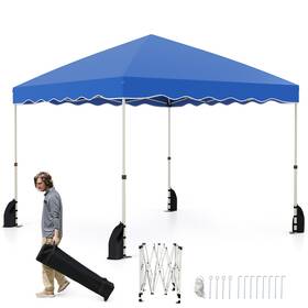 Hcst07247 Costway 10 X Ft Pop Up Canopy Tent Portable Foldable Patio Shelter With Wheeled Bag