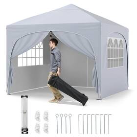 Hcst07293 Costway 10 X Ft Pop Up Canopy Tent Outdoor Easy Setup Sunshade With Wheeled Bag
