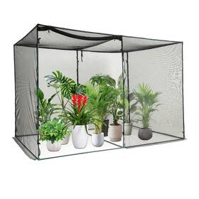 Hcst11445 Costway 10 X 6.5 Ft Garden Crop Cage With Zipper Doors 6 Ground Stakes Carrying Bag
