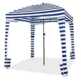 N055a19909 Costway 6 X 6ft Foldable Beach Cabana Tent With Carrying Bag Detachable Sidewall New