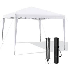 N894wha19778 Costway Patio 10x10ft Outdoor Instant Pop-up Canopy Folding Sun Shelter Carry Bag White