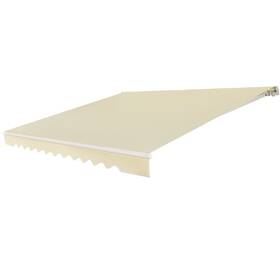 O564bea21860 Costway 12ft 10ft Retractable Patio Awning Aluminum Sunshade Shelter Deck Outdoor Beige