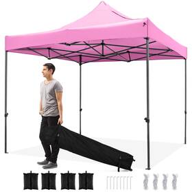 Us-2hcst11923 Costway 10 X Ft Outdoor Pop Up Canopy Tent With Wheeled Bag 4 Sandbags Stake And Ropes