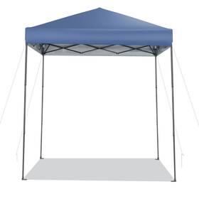 Us-2np10849bl Costway 6.6x6.6 Ft Folding Pop-up Canopy With Carrying Bag For Upf50 Sun Rain Protection