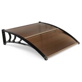 Us-2np11228cf Costway Patio 40 Inch X Awning Canopy Outdoor Window Door Overhang Rain Snow Protection